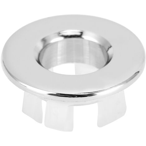 Bathroom Wash Basin Sink Overflow Cover Kitchen Sink Decoration Spare Hole for BathroomSilver (1/5)
