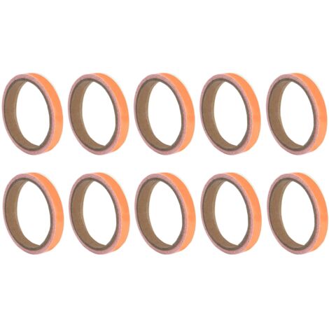 10Pcs Luminous Tape Self‑Adhesive Stage Phosphorescent Non‑Slip Fluorescent StickerOrangered 1.2cmx3meter (1/5)