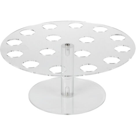 16 Holes Clear Acrylic Ice Cream Rack Cone Holder Display Stand for Home Kitchen Party Supplies (1/5)