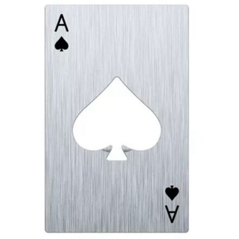 20Pcs Poker Card Bottle Opener Ace Poker Shaped Stainless Steel Beer Bottle Opener for Bar Party (1/5)