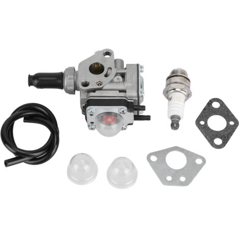 Carburetor Kit with Oil Pipe Gasket Spark Plug Garden Tool Parts for KBH48A Lawn Mower Brush Cutters Trimmers (1/5)