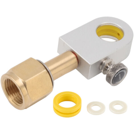 CO2 Adapter for Soda Water for DUO for Terra for Art Soda Maker CO2 Cylinder W21.8 14 Copper Adapter with Release Valve (1/5)