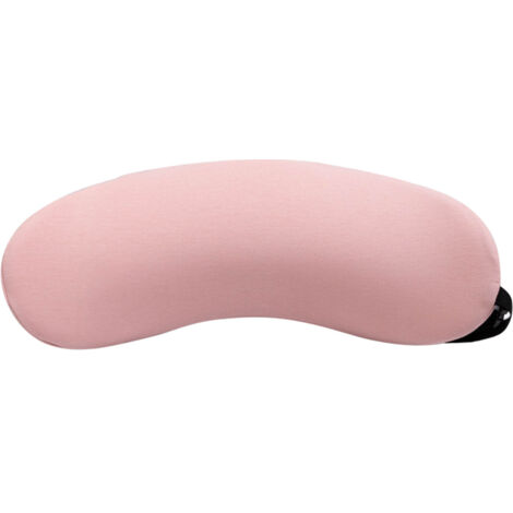 Lumbar Support Pillow Memory Foam Soft Good Resilience Reduce Pressure Ergonomic Back Waist Support Cushion Pink 47x21x13cm/18.5x8.3x5.1in (1/5)