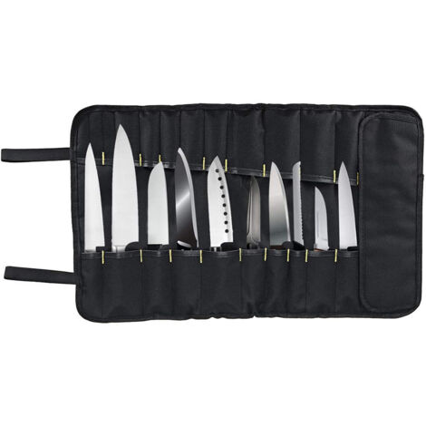 Chef Knife Roll Bag Multi Function Cutlery Storage Bag Portable Kitchen Knife Bag (1/5)