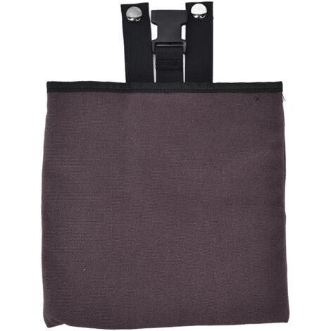 Foraging Bag Canvas Foldable Portable Thick Unique Simple Appearance Belt Fruit Picking Pouch for Outdoor CampingBrown (1/5)