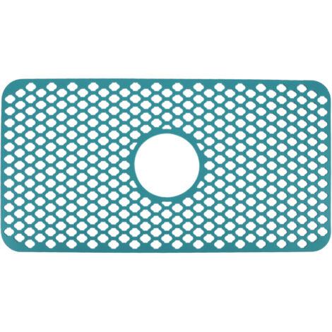 Hollow Insulated Kitchen Sink Mat Non Slip Multi Functional Large Size Silicone Sink Mat Protector Green (1/5)