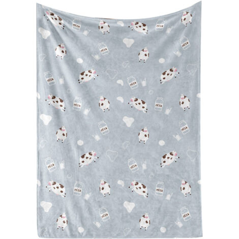 Throw Blanket Soft Breathable Machine Washing Clear Printing Sofa Bed Blanket for Home Office Hotel 120x150cm / 47.2x59.1in