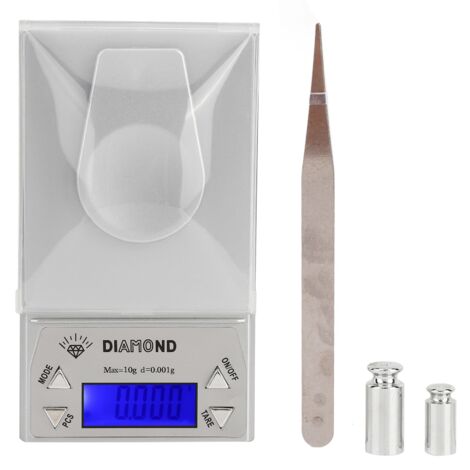 Electronic Scale High‑Accuracy 10g/0.001 Portable Jewelry Digital Scale with Weight (1/5)