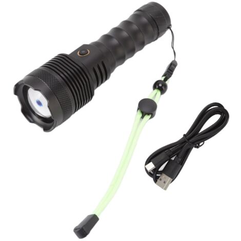 Powerful LED Flashlight USB Rechargeable Super Bright 3000LM Aluminum Alloy Zoomable Torch (1/5)