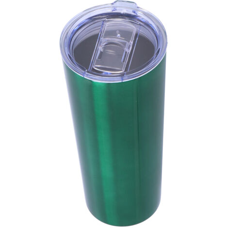 2‑Layer Green Insulation Bottle Stainless Steel Vacuum Bottle for Travel Camping Sports 22oz (1/5)