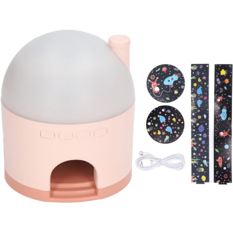 Star Projection Lamp Innovative Bedside Night Light Children Bedroom Romantic Ambient Lamp Projector Pink (1/5)