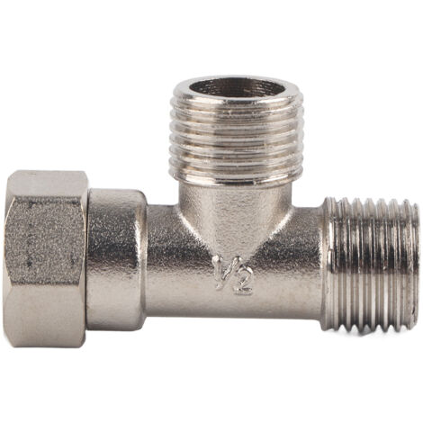 G1/2 Male/Female Thread Tee Connector Stainless Steel Water Pipe Joint Tee Adapter