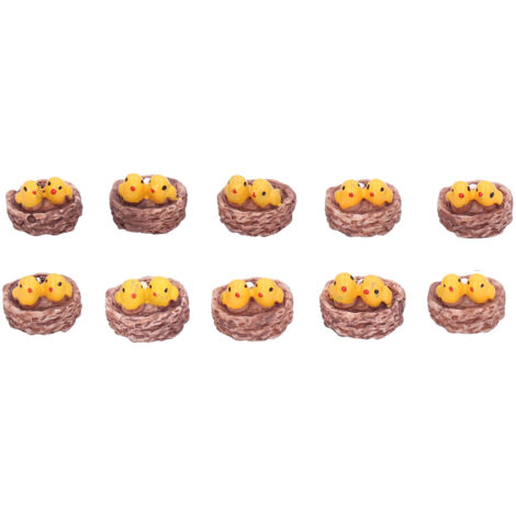 10Pcs Bird Nest Ornament DIY Originality Decoration Succulent Plant Landscaping Decor for Home (1/5)