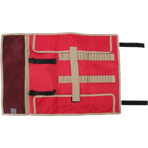 Camping Tent Nail Bag Multipurpose Oxford Cloth Large Camping Collection Tent Storage Bag for Camping Outdoor Red (1/5)