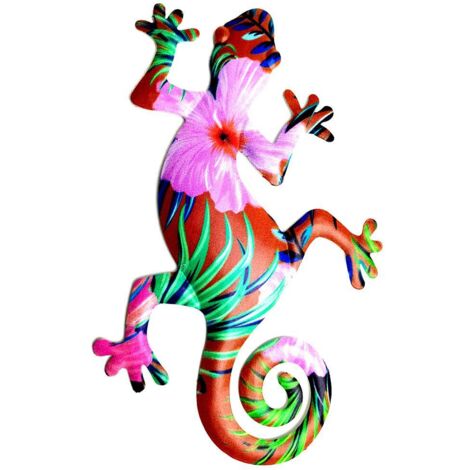 Metal Gecko Wall Art Decor Hanging Sculpture for Home Bedroom Living Room Office Garden Decor (1/5)