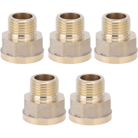 5Pcs G3/4 Female to G1/2 Male Adapter Garden Hose Connector Garden Irrigation Accessory (1/5)
