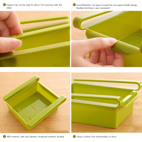 Slide Storage Racks Slide Kitchen Fridge Freezer Space Saver Organizer Kitchen Slide ...