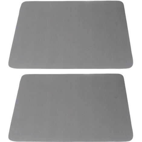 2Pcs Coffee Mat Drying Pad Super Absorbent Prevent Slip Shock Absorption Easy to Clean Coffee Bar Mat for Countertops Coffee Machine Dark Gray 50x60cm / 19.7x23.6in (1/5)