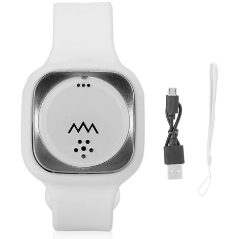 Ultrasonic Mosquito Repellent Bracelet Eelectronic Anti Mosquito Wristband for OutdoorWhite (1/5)
