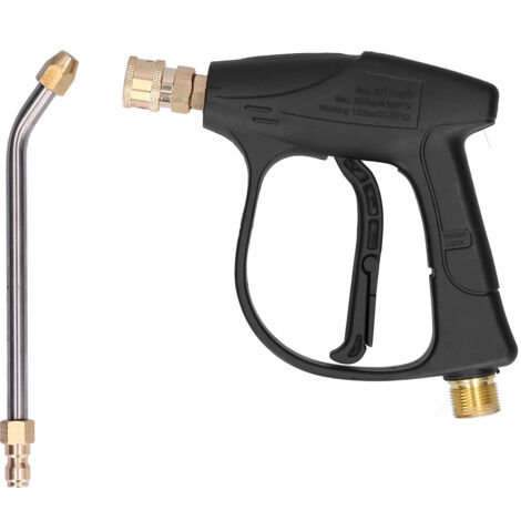 3000psi High Pressure Cleaning Gun Sprayer with Elbow Nozzle for M22 Threaded Inlet Connector (1/5)