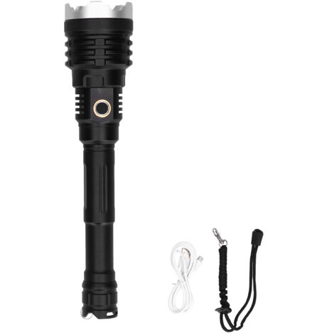 Strong Brightness LED Flashlight 5-Gear Zoom Emergency Flashlight for Outdoor USB Charging (1/5)