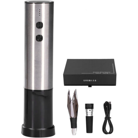 USB Electric Wine Opener Rechargeable Automatic Wine Bottle Opener Set for Home Restaurant (1/5)