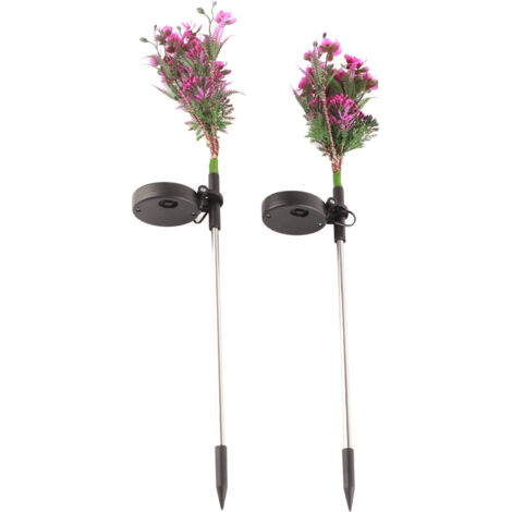 Outdoor Light Emitting Phalaenopsis Ground Insert Decorative Lawn Lights Solar Flower Lights (1/5)