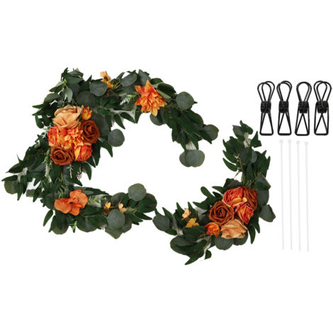 2 Set Wedding Floral Decorations Rose Shape Lifelike Vivid Color Odorless Welcome Flower Decorations 18063 JS (1/5)