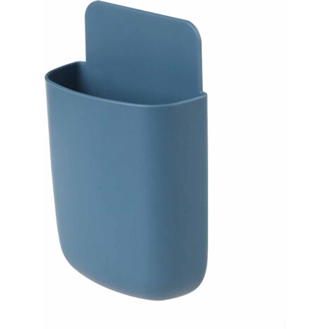 Remote Control Storage Box Multifunctional Stylish Sturdy Wall Mount Phone Holder for Living Room Bedroom Dark Blue (1/5)