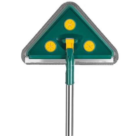Wall Mop with Long Handle Removable Efficient Triangle Mop for Cleaning Painted Wall Ceiling (1/5)