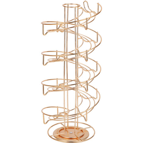 Coffee Capsule Holder 360 Degree Rotating Coffee Pod Storage Rack for DOLCE/ESPRESSO/CAFFITALYL Gold (1/5)