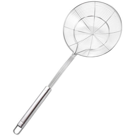 Stainless Steel Wire Skimmer Thickened and Reinforced Noodles Pasta Filter Spoon for Home Kitchen (1/5)