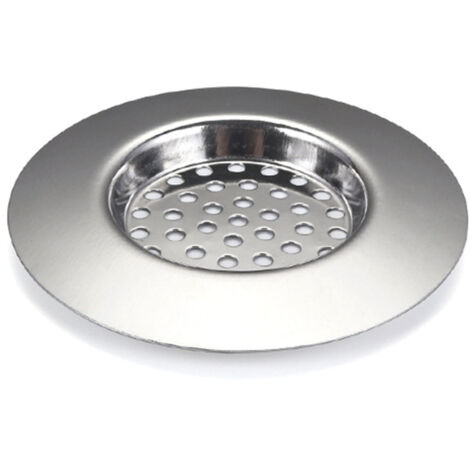 Bathroom Sink Drain Strainer Stainless Steel Bathtub Shower Drain Filter Basket Hair Catcher for Kitchen Laundry Floor (1/5)