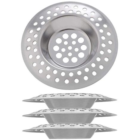 4 Pcs Stainless Steel Sink Strainer Floor Drain Kitchen Sink Strainer Waste Drain Sink Filter Kitchen Bathroom Gadgets (1/5)