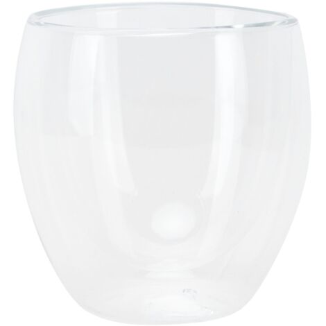 2-Layer Transparent Milk Mug Cylindrical Heat Resistant Coffee Cup for Beverage Home(250ml ) (1/5)