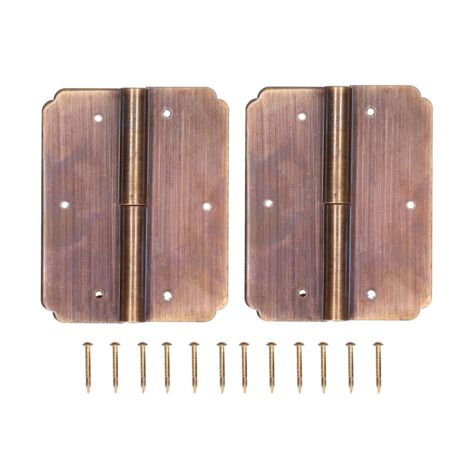 2Set Square Hinge 6cm Chinese Antique Cabinet Hinge Furniture Hardware Accessories (1/5)