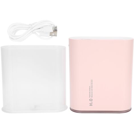 1L USB Charging Air Humidifier Double Spray Nozzle Humidifier with Night Light for Home OfficePink (1/5)