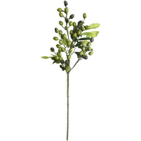 Simulated Olive Branch Artificial Olive Branches Faux Olive Leaves Picks Plant Stems for Home Garden Wedding Decor (1/5)