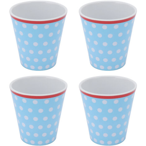 4Pcs Innovative Melamine Cup Imitation Porcelain Drink Cup Beverage Mug for School Restaurant (1/5)