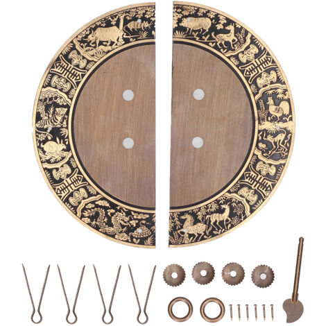 Round Shape Brass Cabinet Handle Double Doors Knob Furniture Handle for Wardrobe Home (1/5)