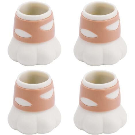 4 Pack Chair Leg Protectors for Hardwood Floors Cute Cat Paw Silicone Chair Leg Floor Protector Covers (1/5)