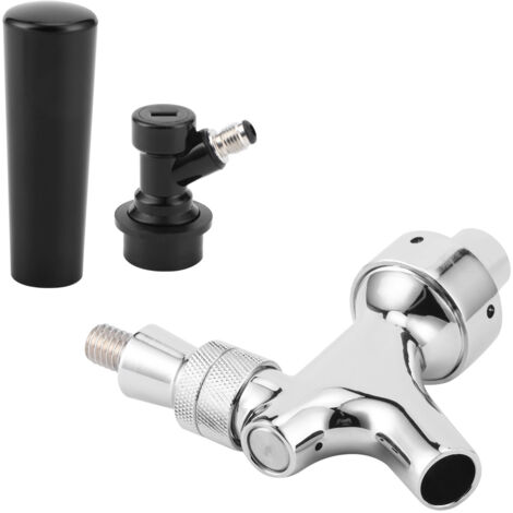 Stainless Steel Beer Keg Tap Faucet with Ball Lock Disconnect for Brewing Accessory (1/5)