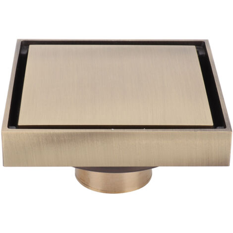 10x10cm Floor Drain Antique Copper Deodorant Floor Drain for Kitchen Bathroom Hotel (1/5)