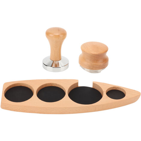 Coffee Powder Hammer Distributor Holder Set Organization for Cafe Restaurant Bar Home Kitchen S for 51/53mm Base, 51mm Hammer and Distributor (1/5)
