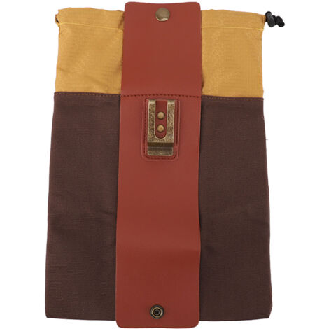 Orchard Picking Bag Canvas Leather Waist Hanging Fruit Harvest Bag Portable Abrasion Resistant Outdoor Gathering Bag Brown (1/5)