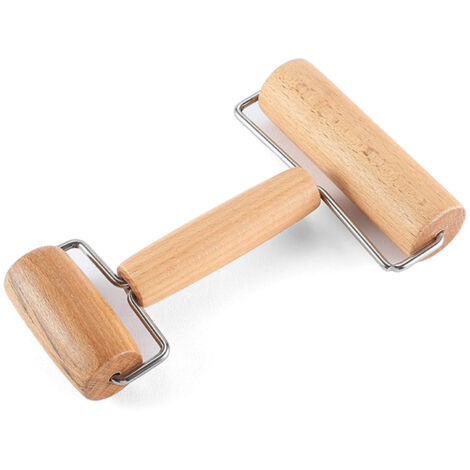 Wooden Rolling Pin Pizza Dough Roller Double Headed Wooden Rolling Pin (1/5)