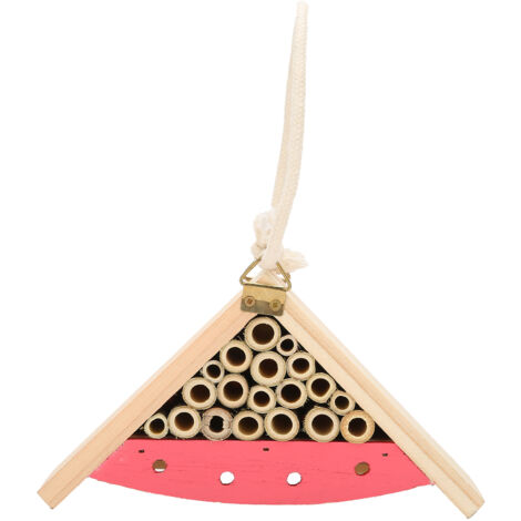 Colorful Wooden Insect House Hanging Insect Hotel for Bee Beneficial Insect Garden Supplies (1/5)