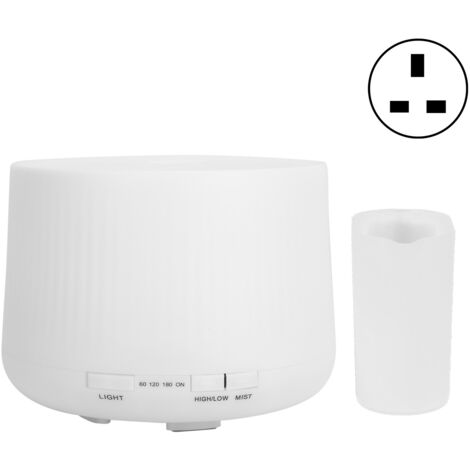 500ml Mini Humidifier with 7 LED Color Silent Ambient Light Aroma Diffuser 100‑240VUK Plug (1/5)