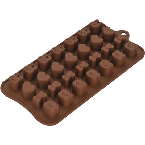 Chocolate Candy Mold Cute Silicone Baking Mold Reusable for Ice Cube Jelly Pudding CC-090 (1/5)