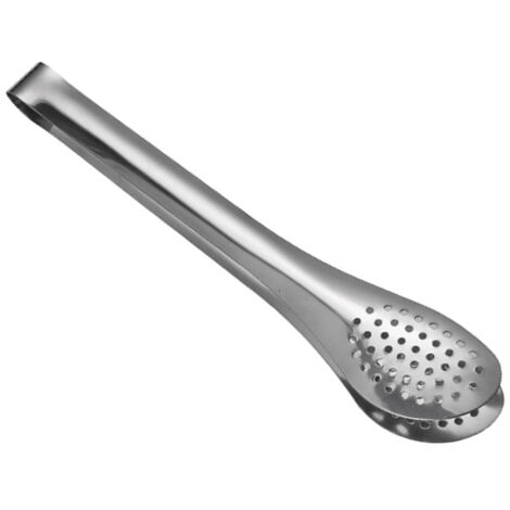 Kitchen Food Tong 9 Inch Stainless Steel Multifunctional Serving Tong with Filter Hole for Home Restaurant (1/5)
